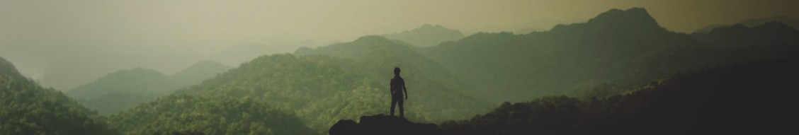 Mountains at dusk